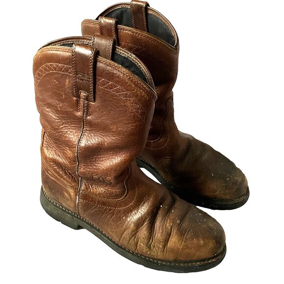Ariat WorkHog Boots Steel Toe Waterproof Leather Oil Resistant 11 EE 36588 Brown main image 3